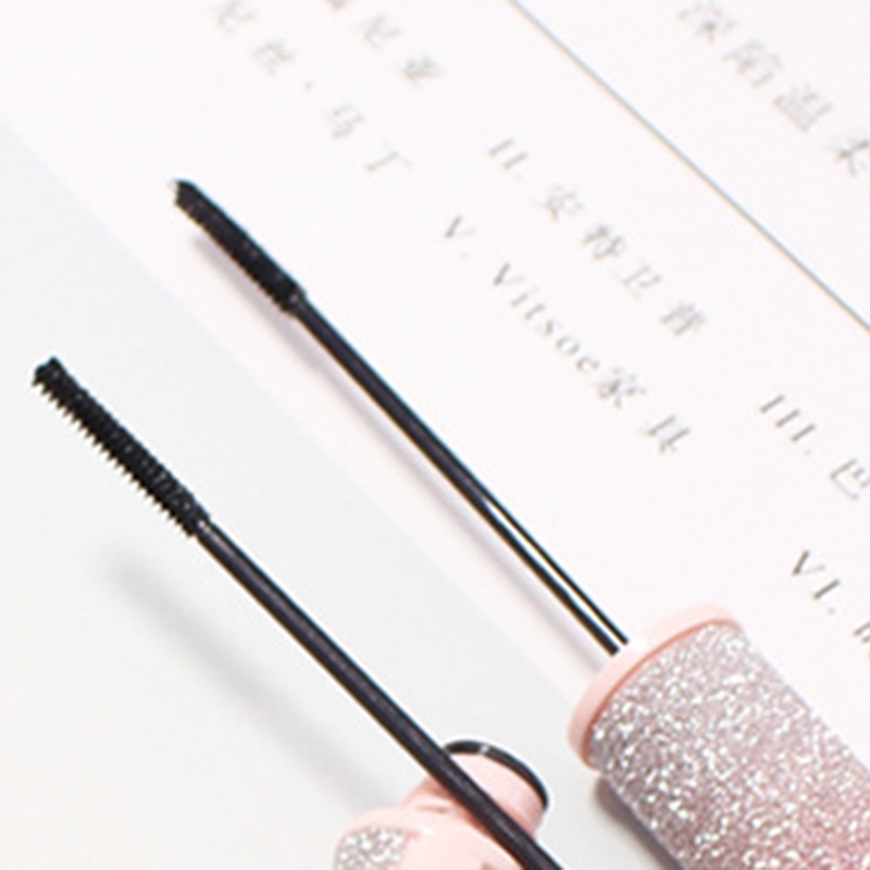 Mascara Đầu Cọ Nhỏ Chống Thấm Nước Và Mồ Hôi Không Nhòe Chuốt Dày Và Cong Mi Thiết Kế Vỏ Lấp Lánh