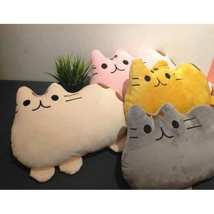 Gấu bông Gối ôm Gối tựa lưng hình mèo pusheen siêu dễ thương (25cm--&gt;50cm)