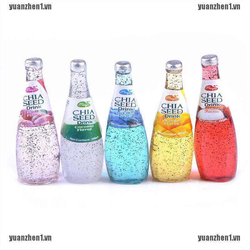 [YUANZHEN1] Set 5 Bình Đựng Nước Trái Cây mini Tỉ Lệ 1 / 12 Trang Trí Nhà Búp Bê