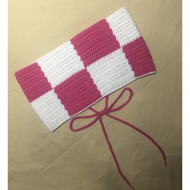 Áo móc len kẻ ô  🔥