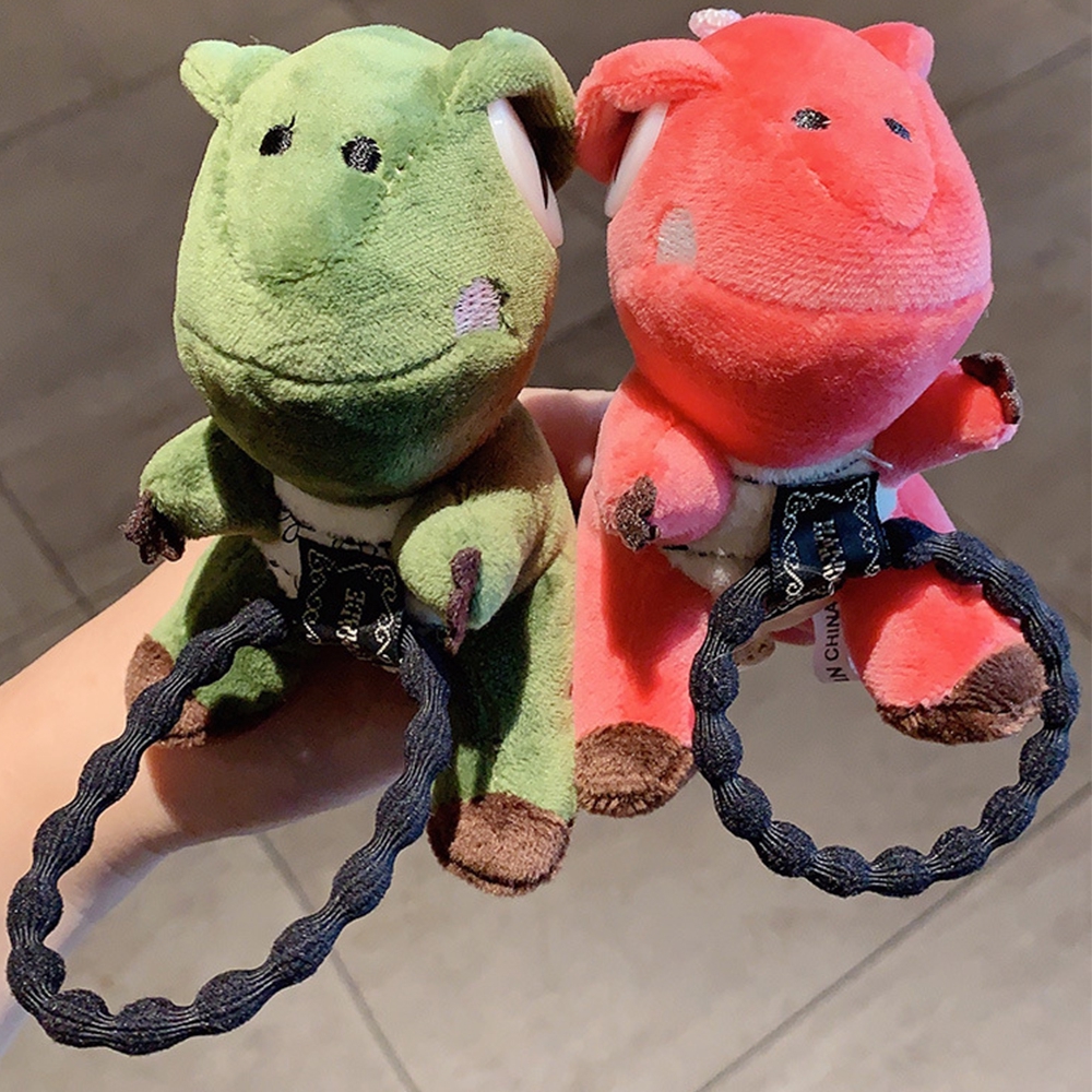 Dây cột tóc hình chú khủng long 3D