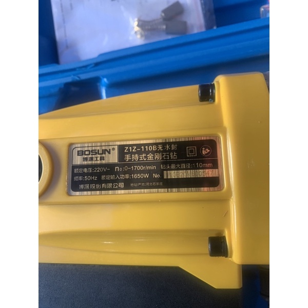 Máy khoan rút lõi bê tông, khoan điều hoà BOSUN chính hãng ,1650W máy khoẻ dùng công trình .