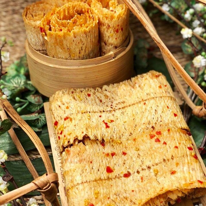 Khô mực cán tẩm vị Lê Hải 200g đồ ăn vặt Sài Gòn siêu ngon đậm vị
