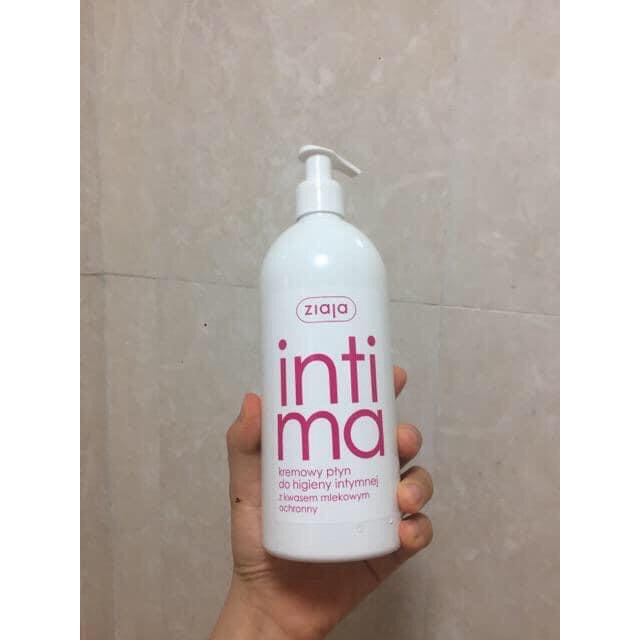 Dung Dịch Vệ Sinh Phụ Nữ Intima Hồng Bổ Sung Axit Lactic Giảm Viêm Nhẹ 500ml