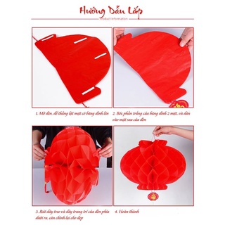 LỒNG ĐÈN ĐỎ TRANG TRÍ TẾT SIZE TO