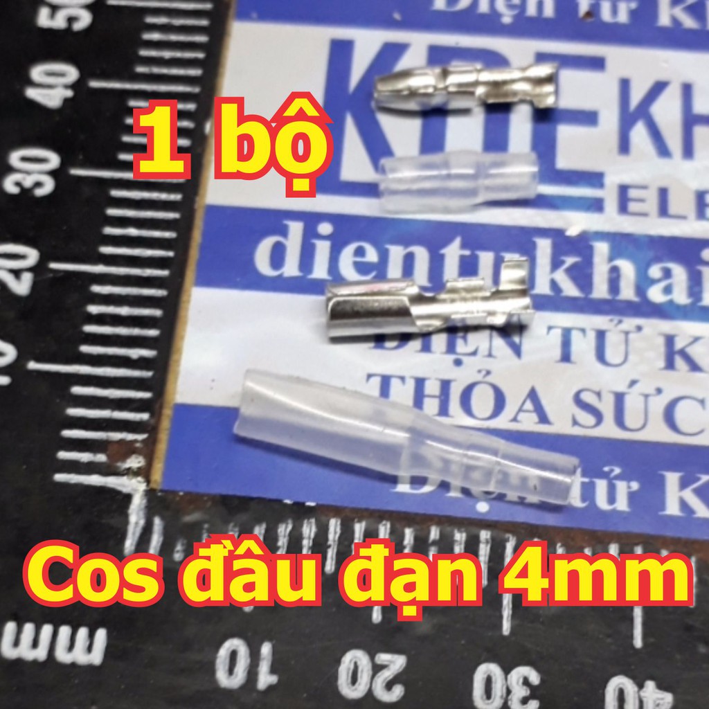 BỘ RỜI LÕI ĐỰC, CÁI, vỏ nhựa trong ĐẦU NỐI, HEADER cos tròn, cos đầu đạn 4mm, bấm dây 0.3-1.5mm kde5107