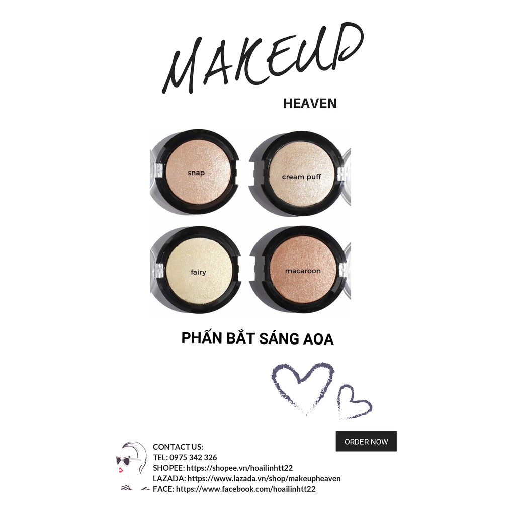[CÓ SẴN - CÓ CLIP 💐] phấn bắt sáng AOA Wonder Baked Highlighter