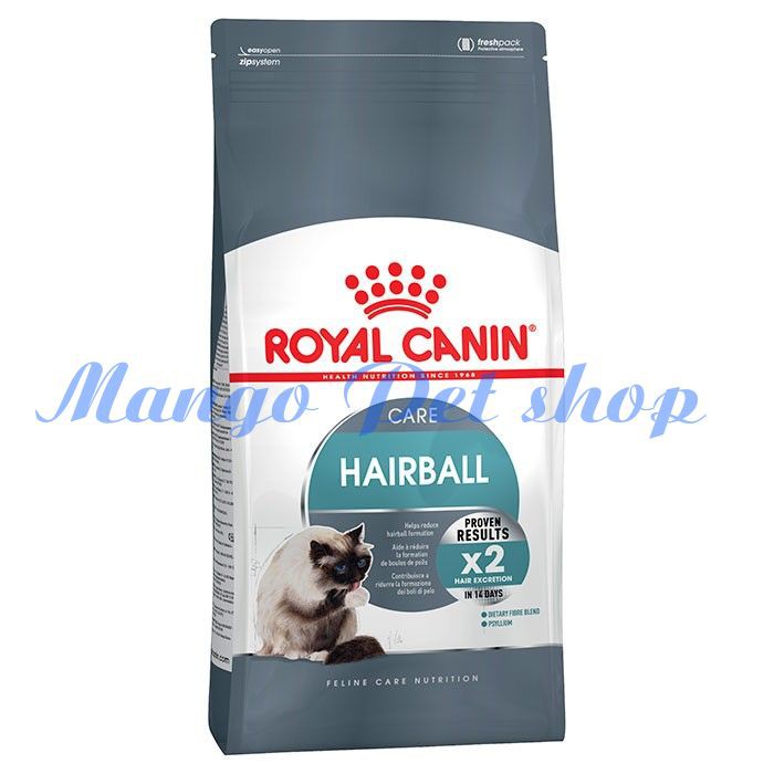 Thức ăn hạt khô hỗ trợ tiêu hóa lông cho mèo - Royal Canin Hairball Care túi 2Kg
