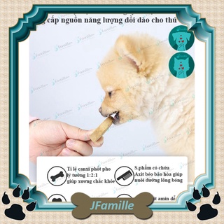 [GIÀU ĐẠM]Chả Khô Bò Vịt Rau Củ, Thức Ăn Cho Chó, Thú Cưng, Pet Snack Dinh Dưỡng, Tăng Sức Đề Kháng, 100gr - JFamille
