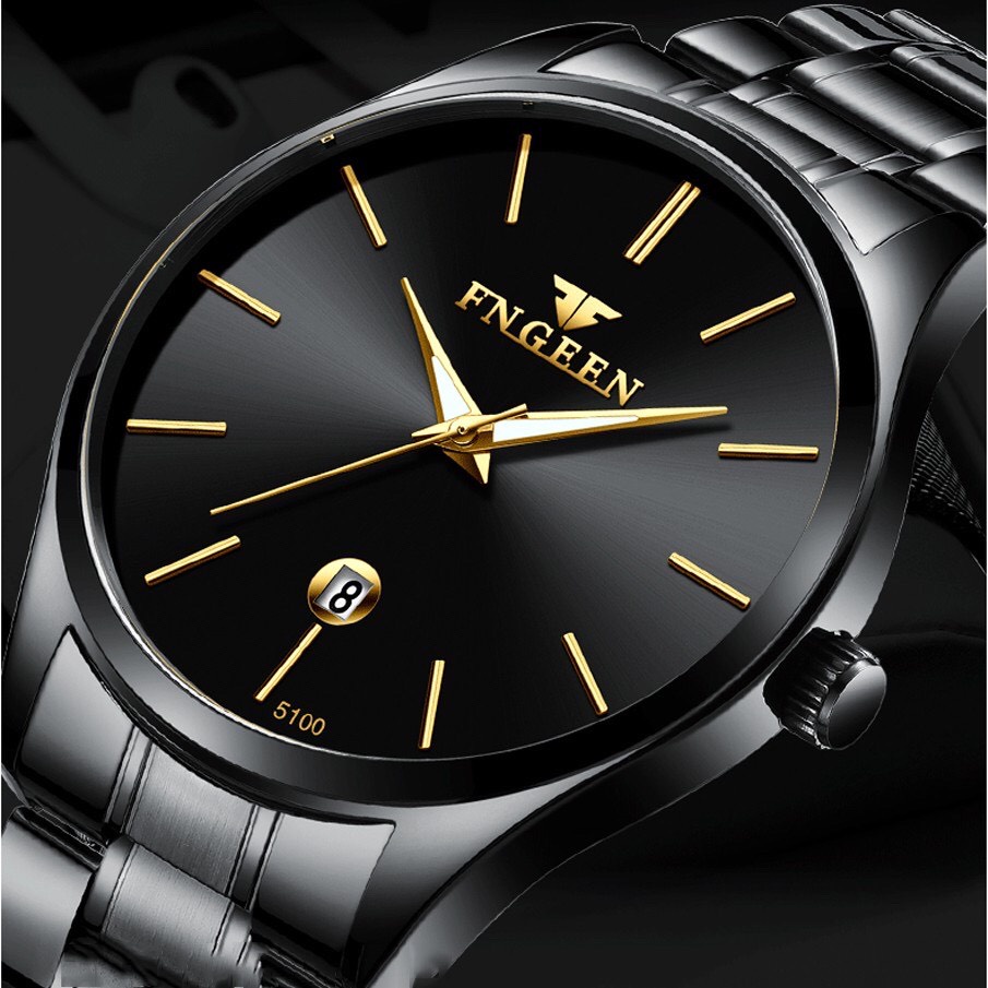Đồng hô nam FNGEEN F23 mẫu mới 2021,chống nước 3ATM, có dạ quang 2 kim lớn