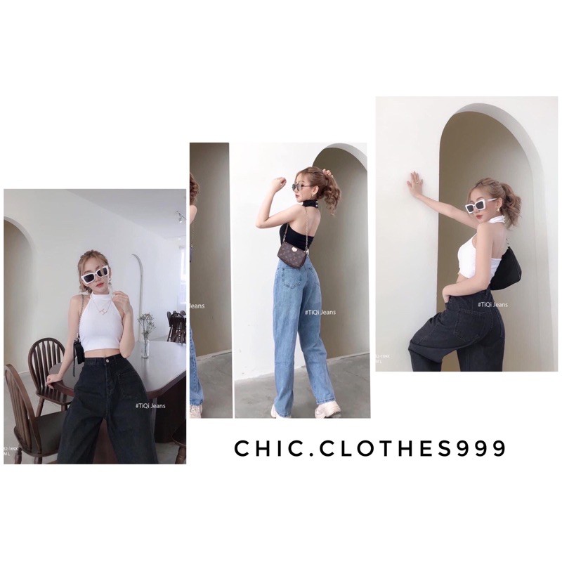 Quần bò❤️𝑭𝑹𝑬𝑬𝑺𝑯𝑰𝑷❤️JEANS XUÔNG 1 túi hottrend