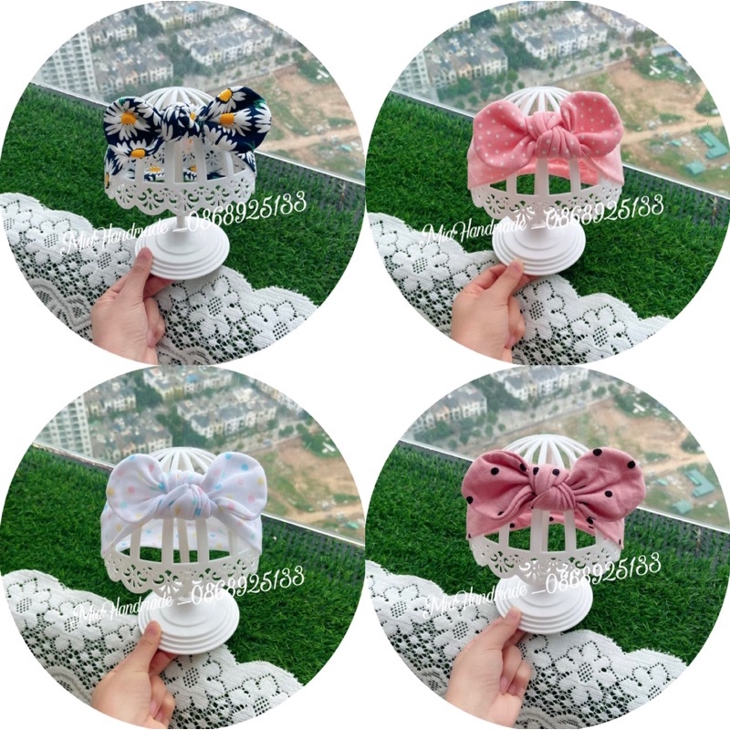 TURBAN CHO BÉ GÁI RẺ ĐẸP CHẤT COTTON MỀM MỊN