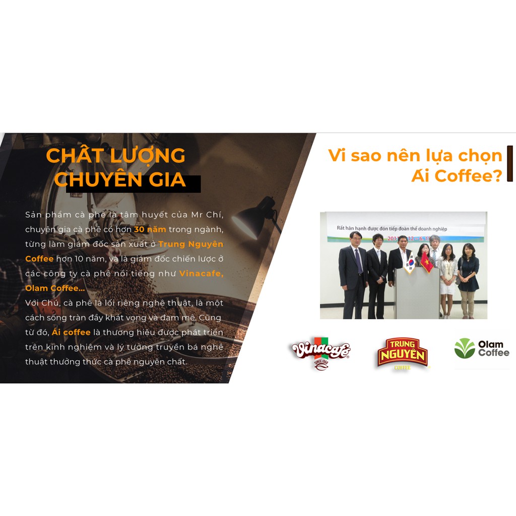 Cà Phê Rang Xay Nguyên Chất Gu Việt - [Ái Coffee] - Gói 500gr Tỉ Lệ 80/20 Hạt Robusta/Arabica | BigBuy360 - bigbuy360.vn