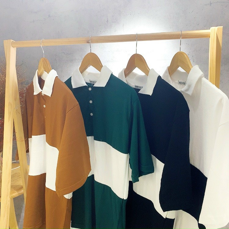 Áo polo phối màu siêu đẹp