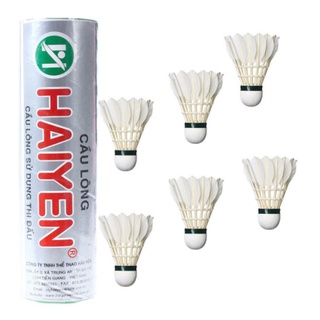 Quả cầu lông Hải Yến loại tốt tập luyện thi đấu hộp bạc 6 và 12 quả HB06