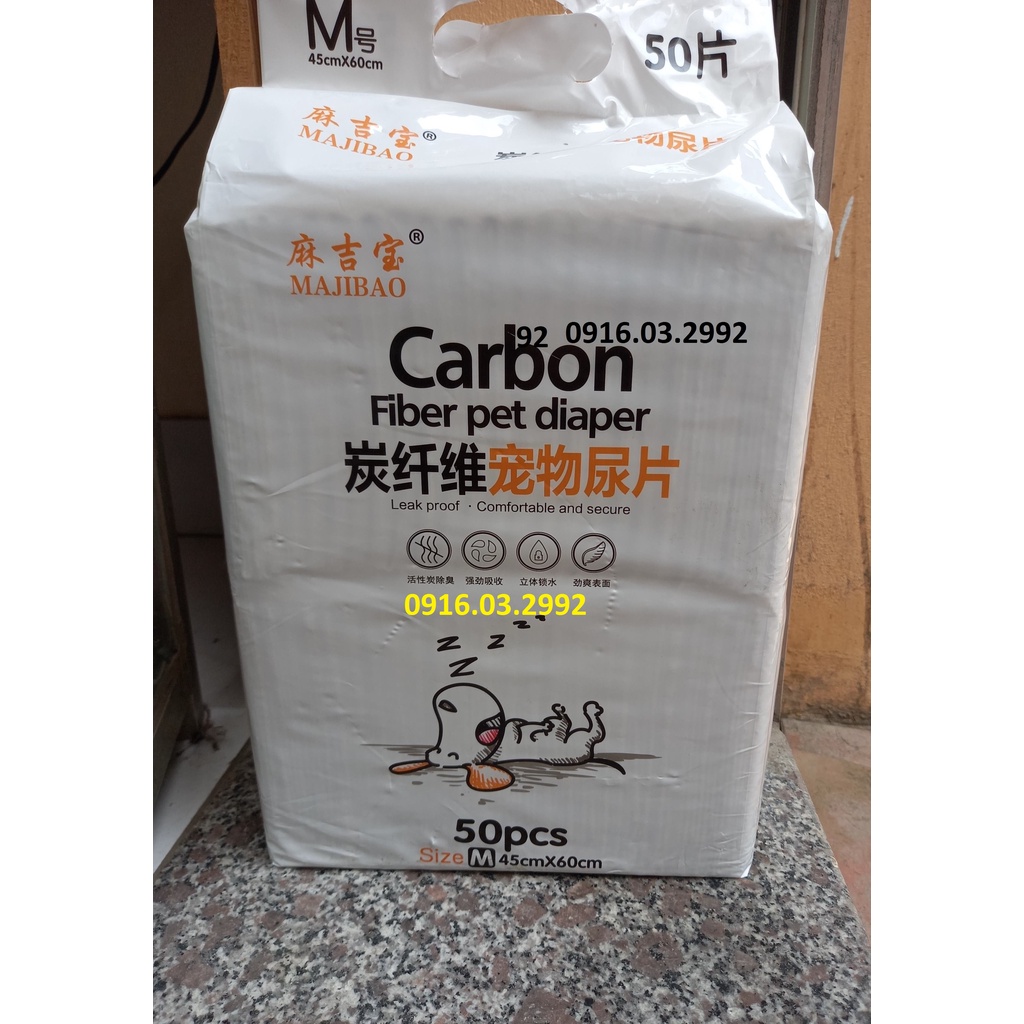 Lót vệ sinh chó mèo Carbon khử mùi, thấm hút