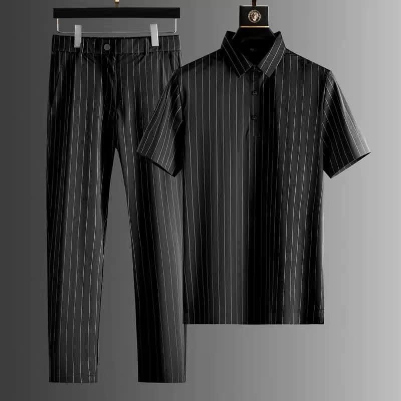 Vải Đẹp TUYTSI KẺ SỌC may quần váy sơmi nam nữ vest blazzer set công sở