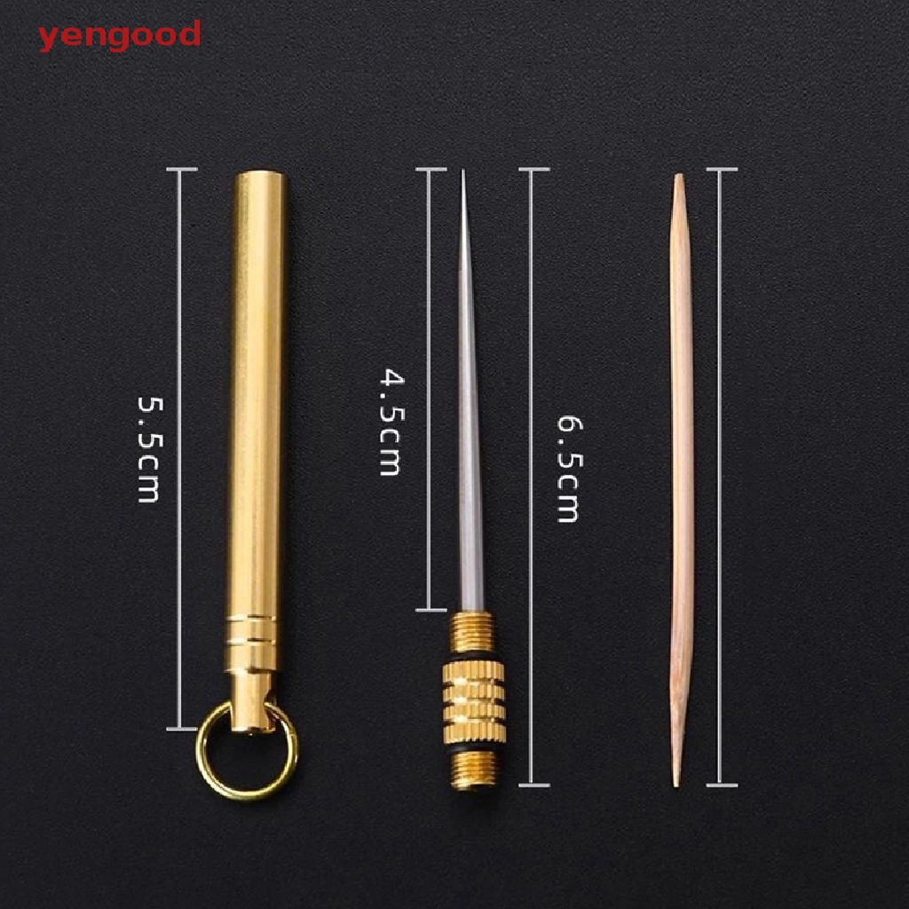 Hộp Đựng Tăm Xỉa Răng Mini Bằng Inox Chống Thấm Nước Tiện Dụng