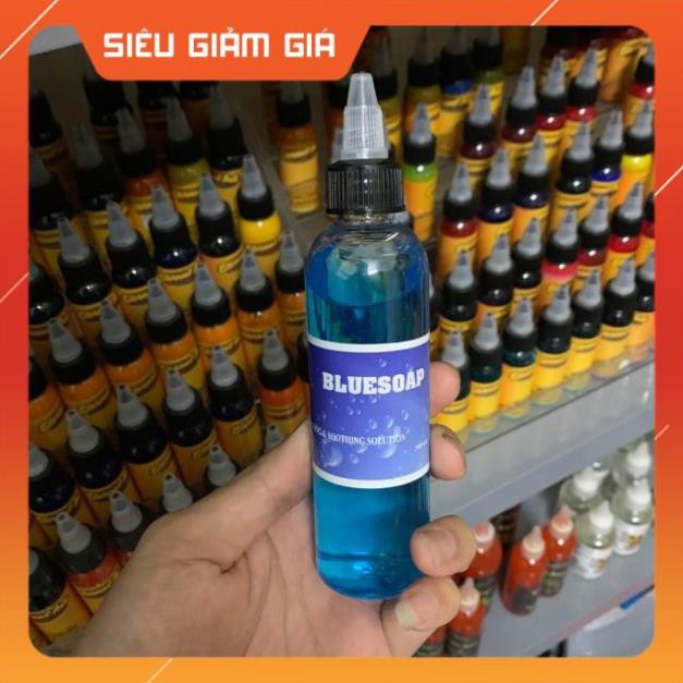 Dung dịch tạo bọt vệ sinh hình xăm bluesoap 4oz 120ml hàng có sẵn