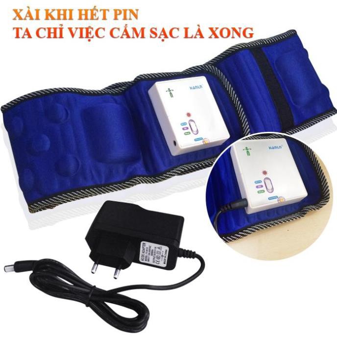 Đai massage giảm mỡ bụng Vibroaction x5 LOAI 1 tích hợp pin sạc CHÍNH HÃNG