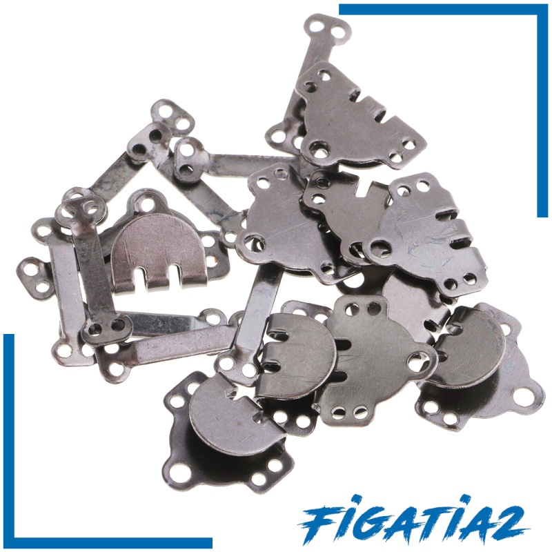 Set 10 móc khâu và khóa bằng bạc chuyên dụng khi may quần/ chân váy