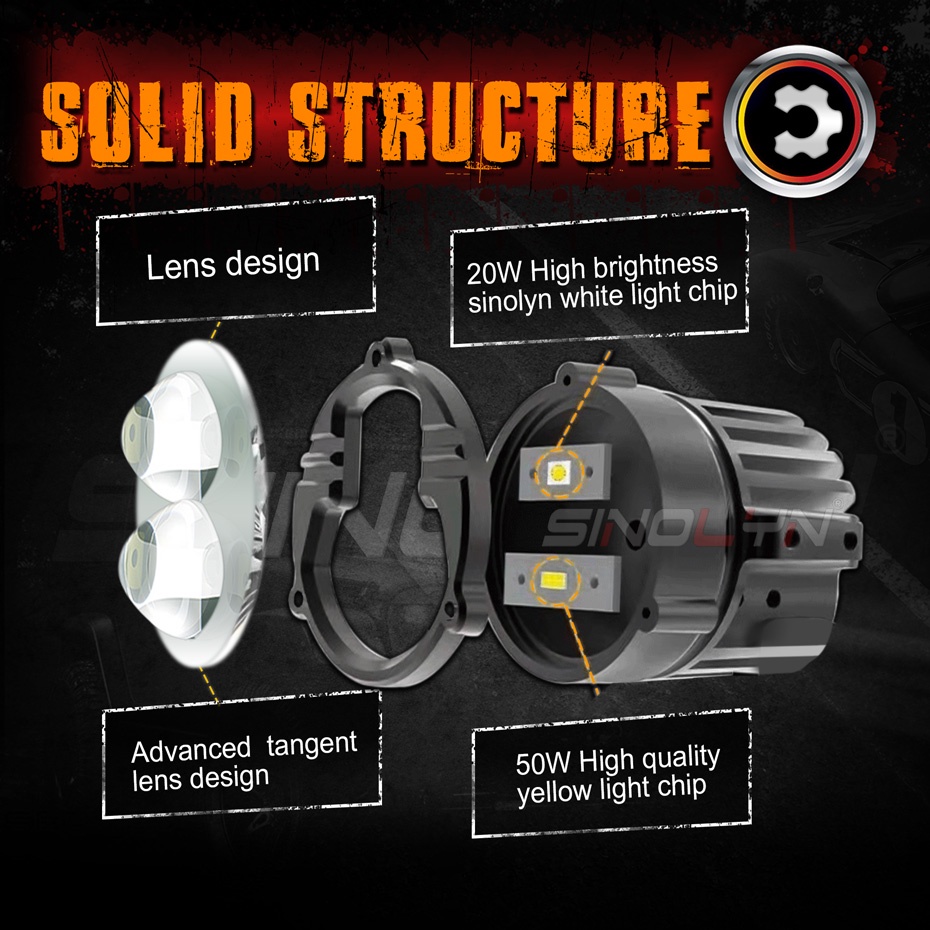 Đèn LED Sương Mù Cho Toyota Corolla/Yaris/Auris/RAV4/Avensis/Lexus Rx270/Rx350/450/Citroen C1