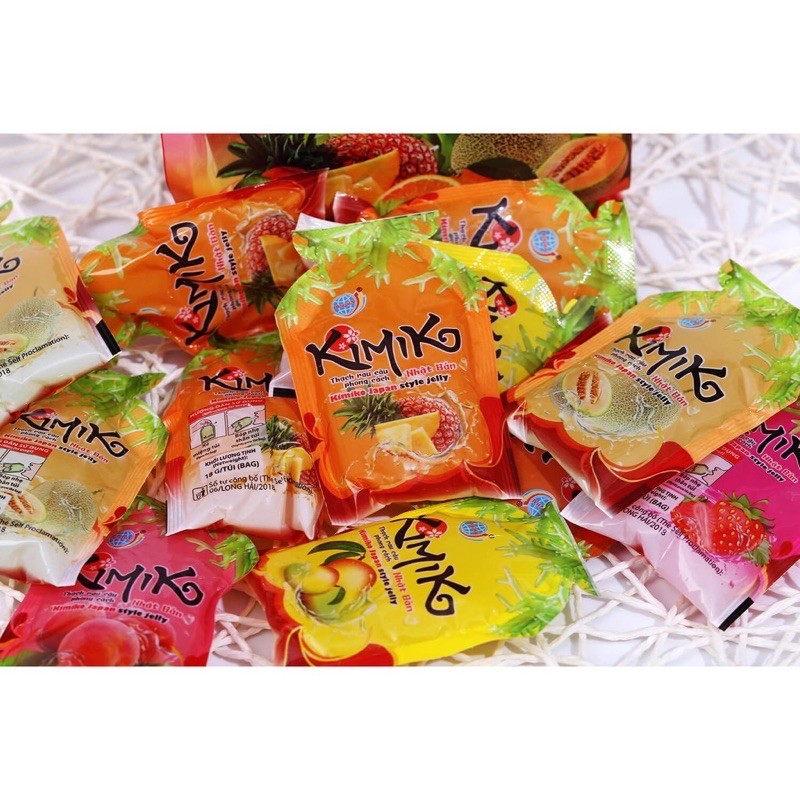 THẠCH RAU CÂU KIMIKO LONG HẢI - THẠCH PHONG CÁCH NHẬT BẢN GÓI 216G