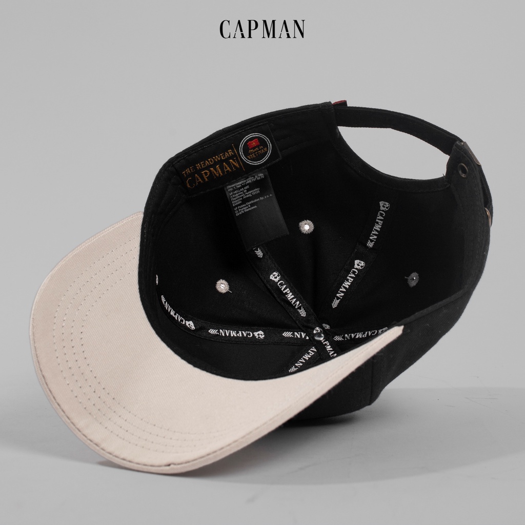 Mũ lưỡi trai chính hãng CAPMAN phom dáng thể thao ôm đầu CM127