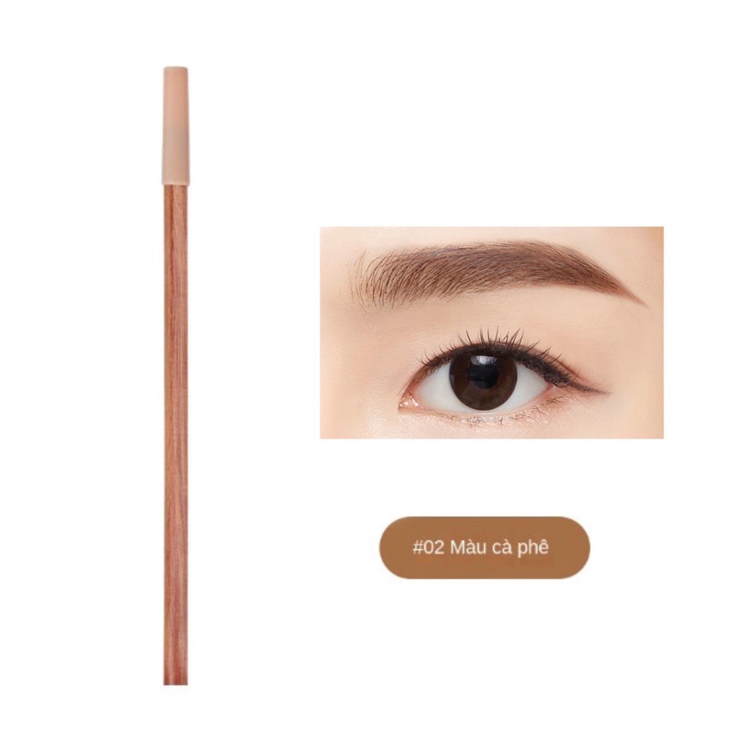 Chì gỗ kẻ mày lõi cứng gãy sợi chân mày chống thấm nước dành cho phun xăm makeup chì