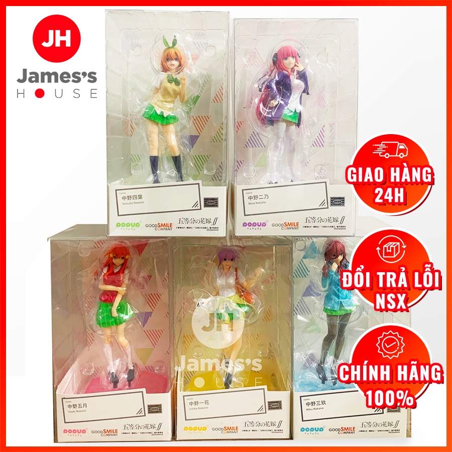 Mô Hình Figure Chính Hãng Anime Nguyên Set 5 Nhân Vật Gotoubun no Hanayome ∬ chính hãng POP UP PARADE