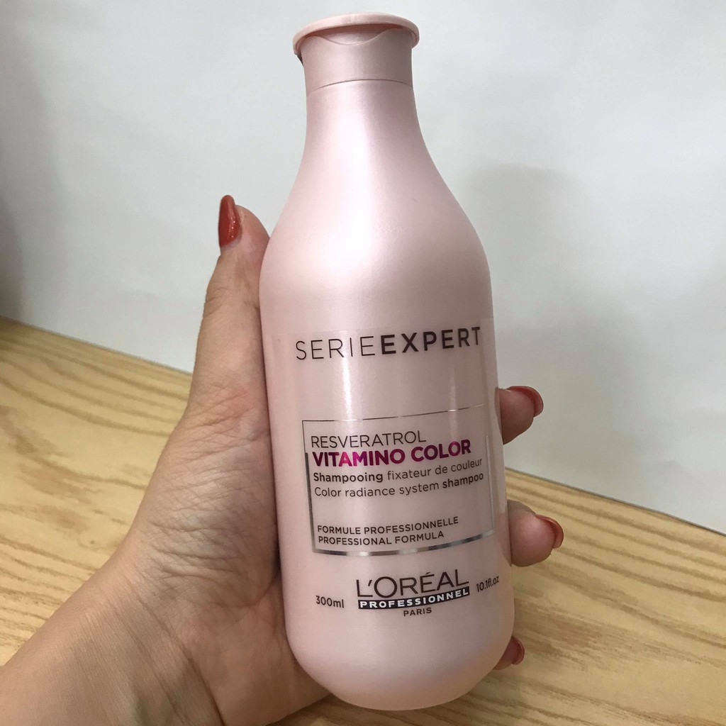 Dầu gội dưỡng màu tóc nhuộm L'oreal Vitamino Color Shampoo 300ml