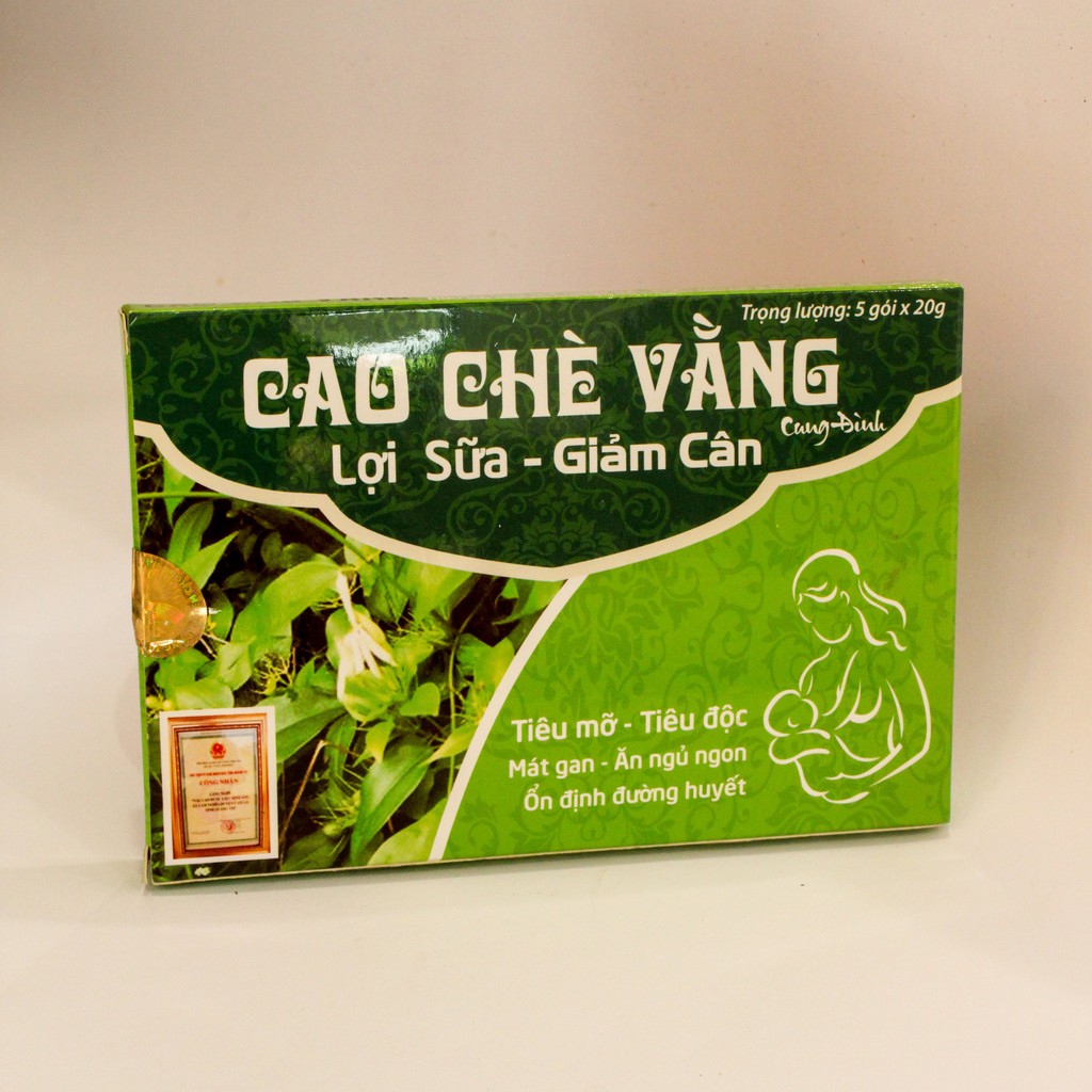 Cao Chè Vằng hỗ trợ lợi sữa giảm cân làm đẹp da mát gan ổn định đường huyết tốt cho sức khỏe bà mẹ