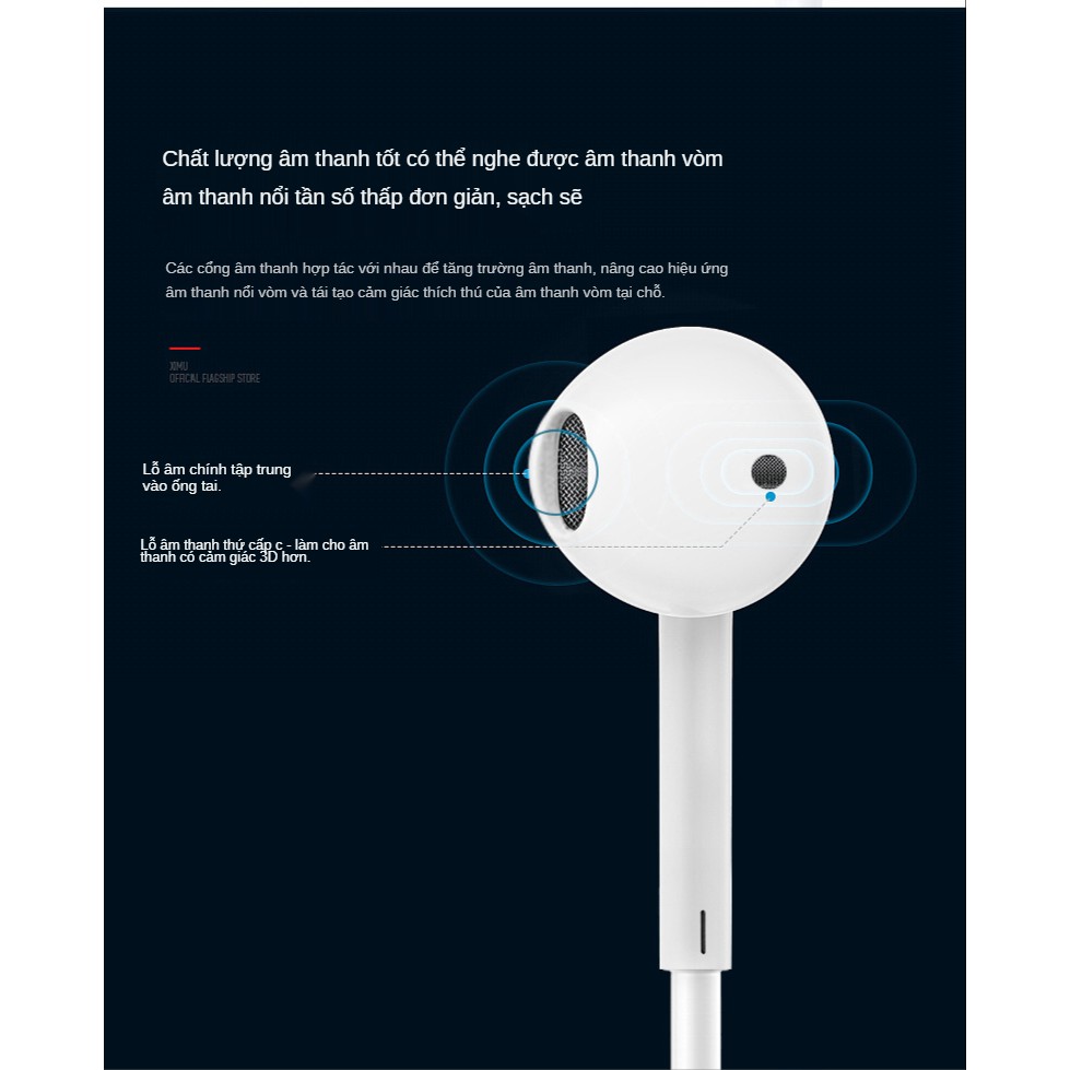 Tai Nghe Siêu Trầm Trong Tai, Nút Tai Nghe Nhạc Chơi Có Dây Điều Khiển Bằng Dây, Tai Nghe Giá Rẻ