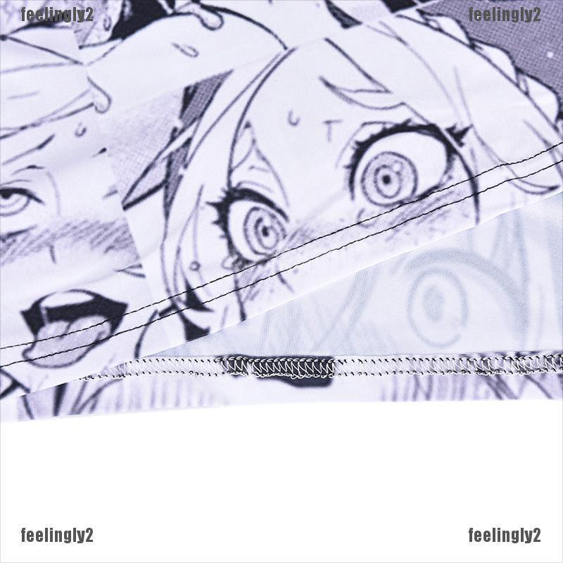 ❤Mặt Trời❤ Áo Thun Tay Ngắn In Họa Tiết Anime Ahegao 3D Vui Nhộn Thời Trang Unisex