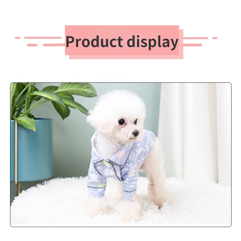 Bộ Đồ Ngủ Mềm Mại Thoải Mái 7 Màu Kiểu Pháp Cho Thú Cưng