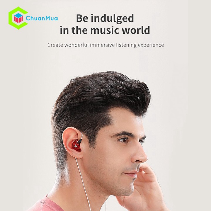 Tai nghe nhét tai Hifi QKZ AK5 khử tiếng ồn chất lượng cao với micro