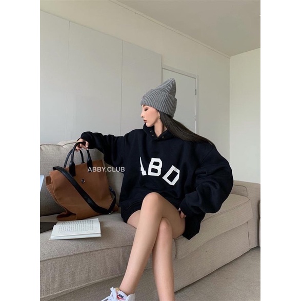 Áo Khoác Hoodie Nỉ Có Mũ Form Rộng ABC Nhiều Màu Unisex Nam Nữ Ulzzang