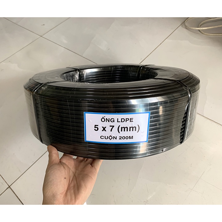 Ống LDPE 6mm nhựa nguyên sinh 100% loại tốt, ống dây tưới cây, tưới phun sương, tưới nhỏ giọt...