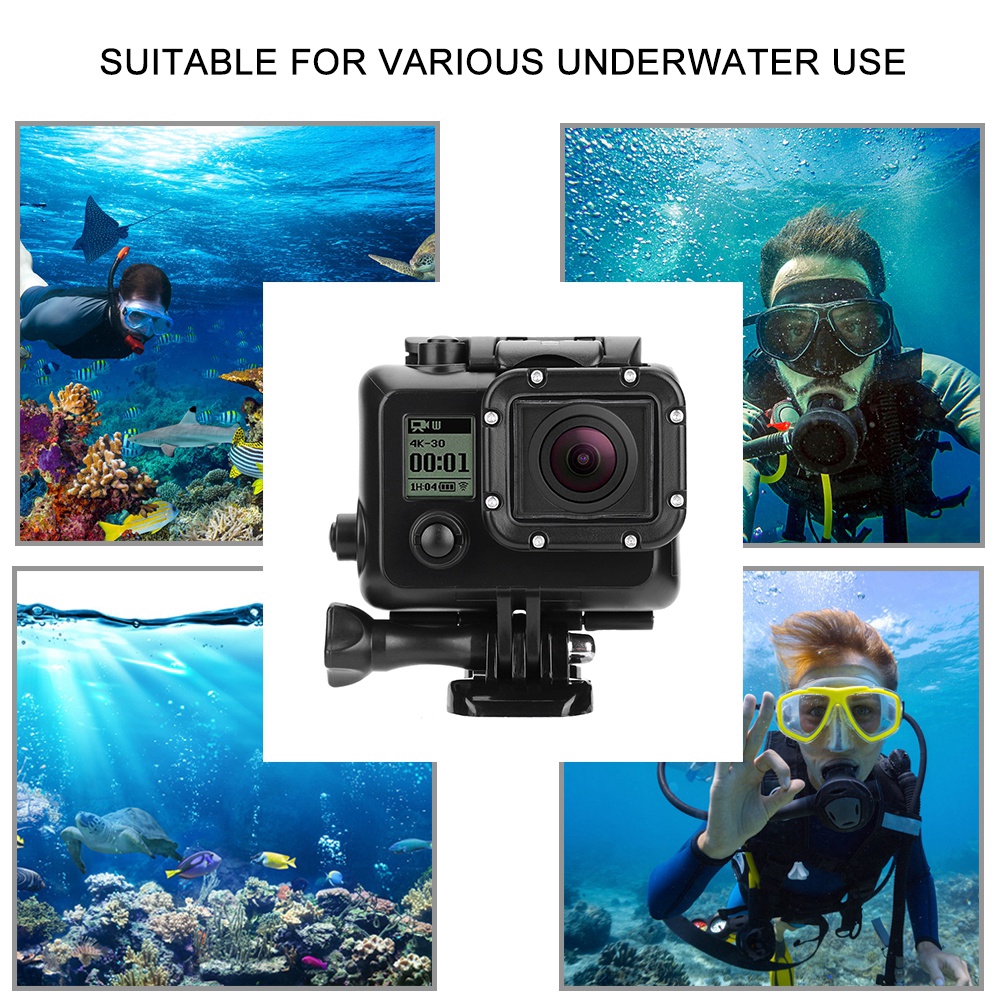 Miếng Dán Bảo Vệ Camera Chống Nước 45m Cho Gopro Hero 3 / 3 + / 4