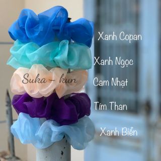 Cột tóc vải voan scrunchies