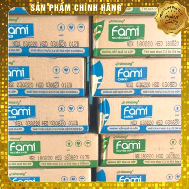 Thùng 36 hộp Sữa Đậu Nành Fami Hộp 200ml