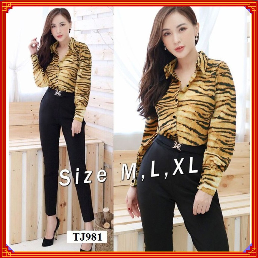 Jum Đẹp 💝FREESHIP💝 Jumpsuit dáng dài áo beo dây kéo lưng kèm belt J981