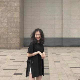 Áo thun xẻ nơ buộc 2 bên hông
