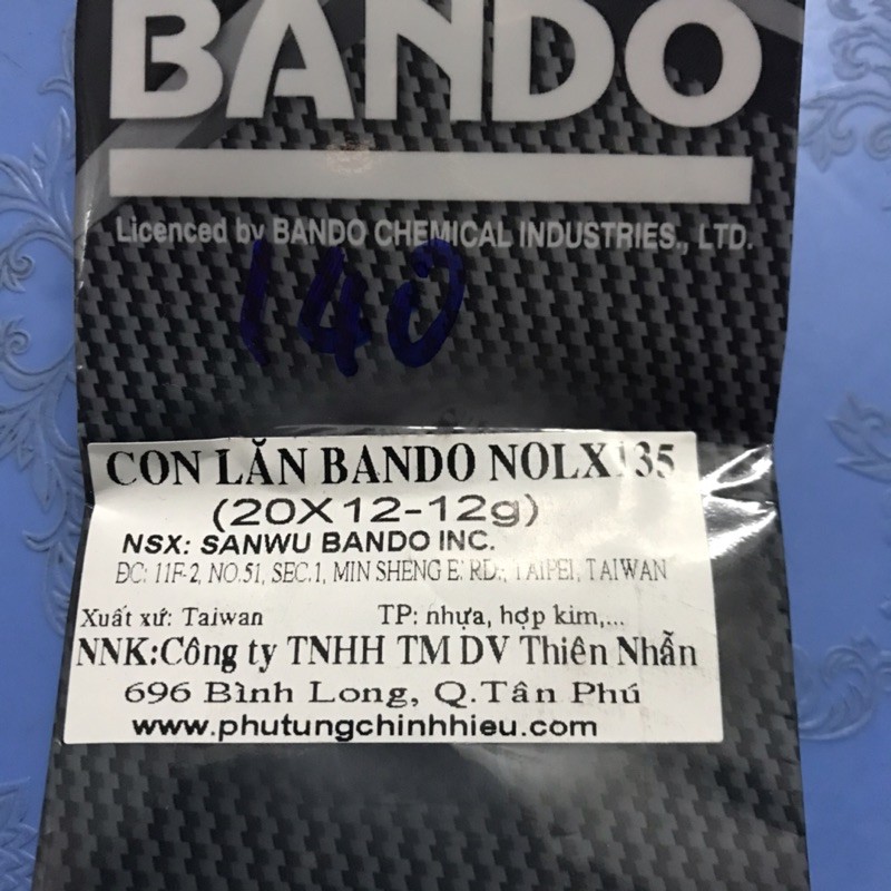 Bộ bi nồi 12g xe Nouvo 4-5-6 thương hiệu Bando