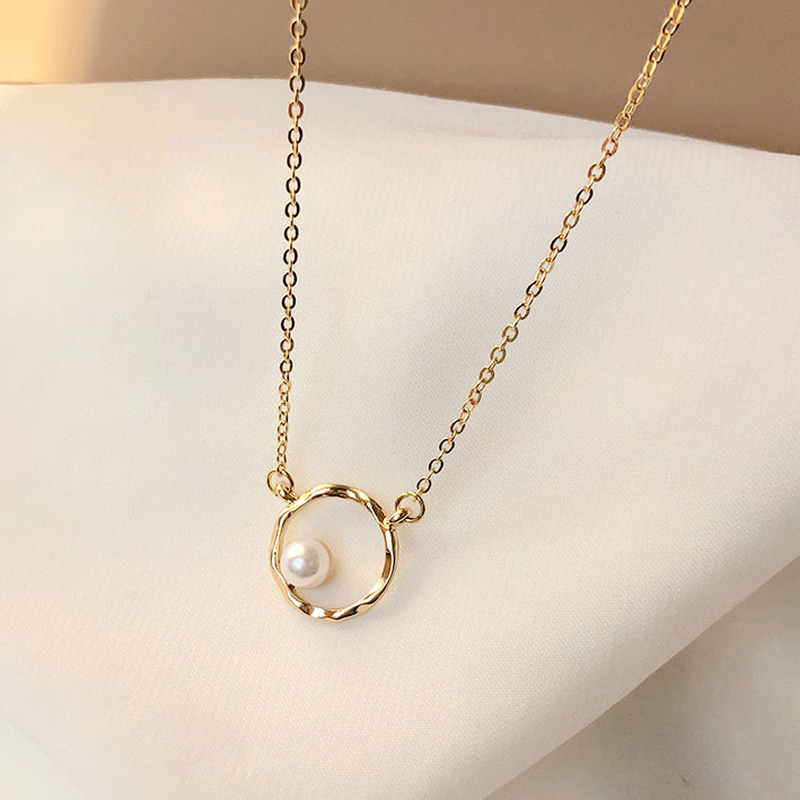 Vòng cổ đính ngọc trai xinh xắn thời trang dành cho nữ