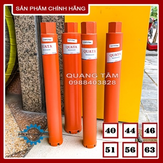Mũi Khoan Rút Lõi Bê Tông phi từ 40 - 44 - 46 - 51 - 56 - 63 mm x 370mm QUATA [Chính Hãng]