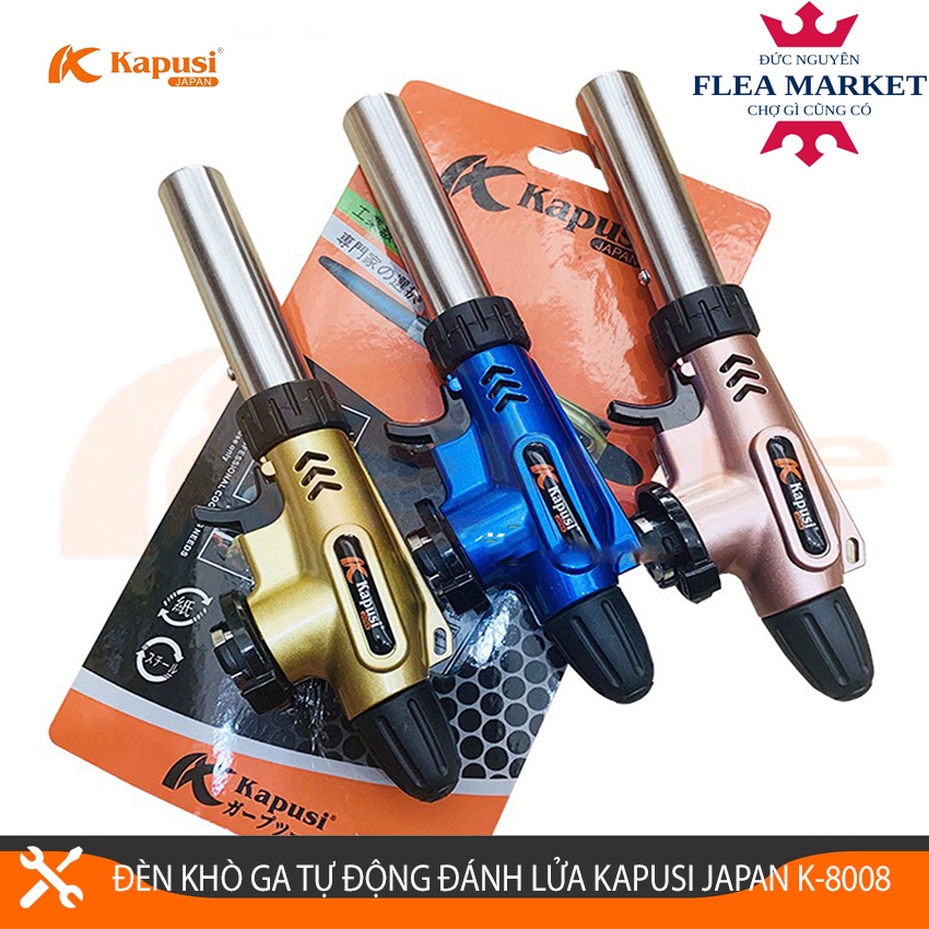 Đèn Khò Ga Đa Năng Kapusi Japan K-8008, Tự Động Đánh Lửa Điều Chỉnh To Nhỏ, Đèn Khò Ga Chuyên Dụng, Khò Nướng Bánh, Dùng