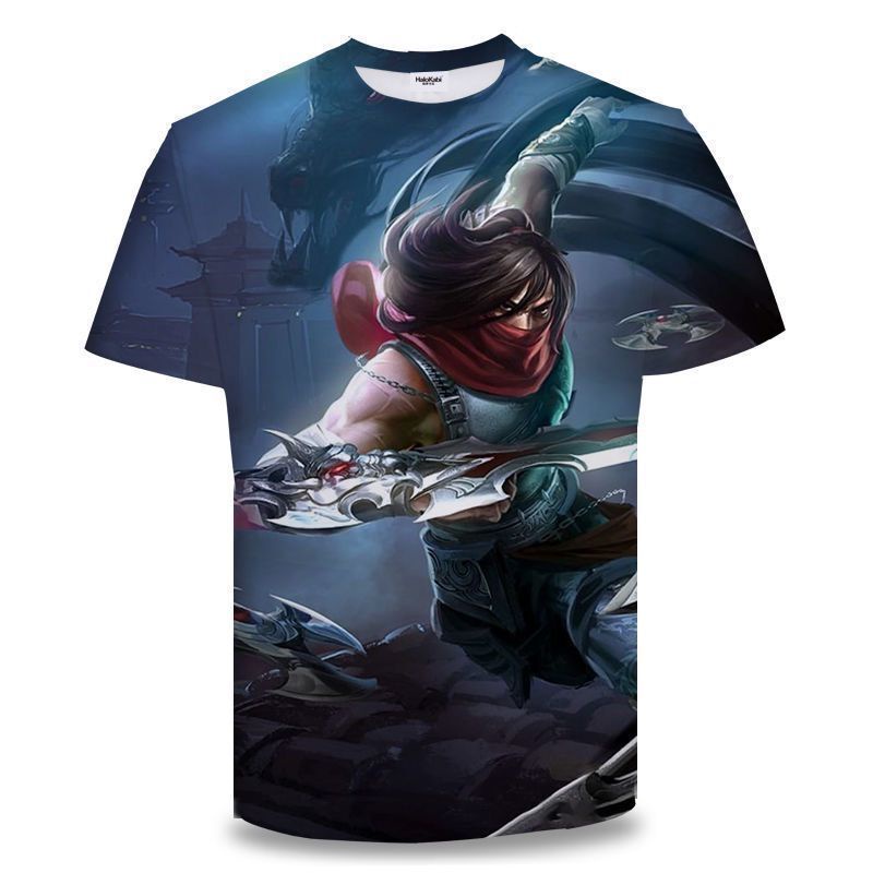 Áo Thun Thể Thao Tay Ngắn In Hình Game Liên Minh Huyền Thoại Thời Trang Xuân Hè Cho Nam