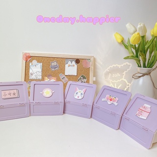 Hộp lưu trữ bằng nhựa, phong cách màu pastel xinh xắn