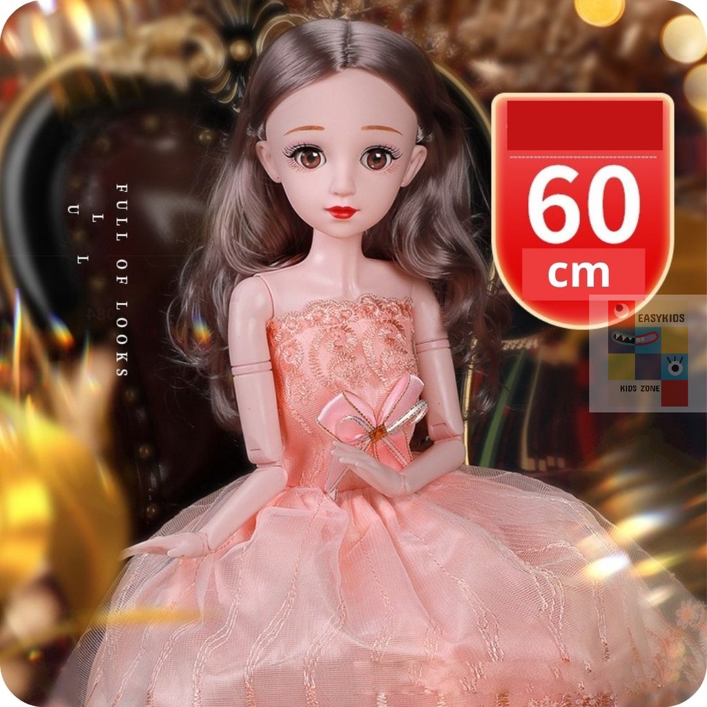 [Có sẵn] [Siêu sale] Đồ chơi Búp Bê Công chúa Barbie cỡ lớn cao 60cm bản có nhạc EASYKIDS Món quà cho bé gái